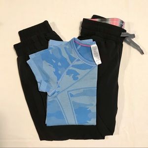 Ivivva Fly Tech Short Sleeve Short Blue Camo